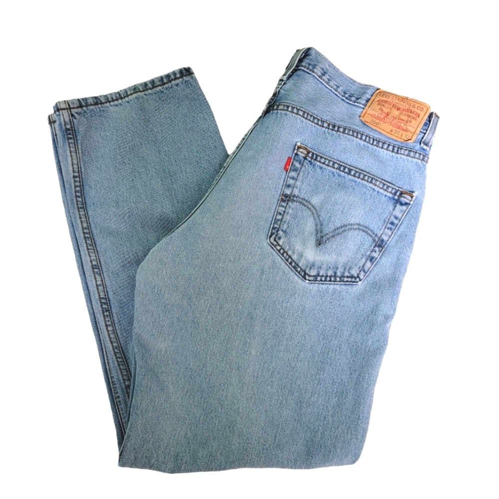 Levi Strauss Men's 550 Relaxed Fit Straight Leg Light StoneWash Jeans sz 36 × 32